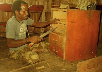Bular repairs termite-eaten drawer unit