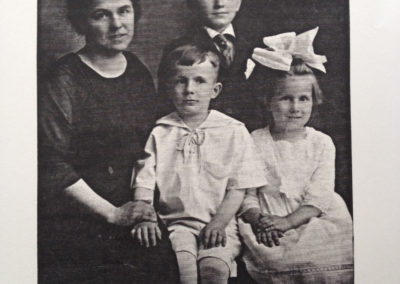 Grandma Sanders with her 3 children