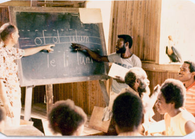 Hornbill watches Peter and Musa teach their class